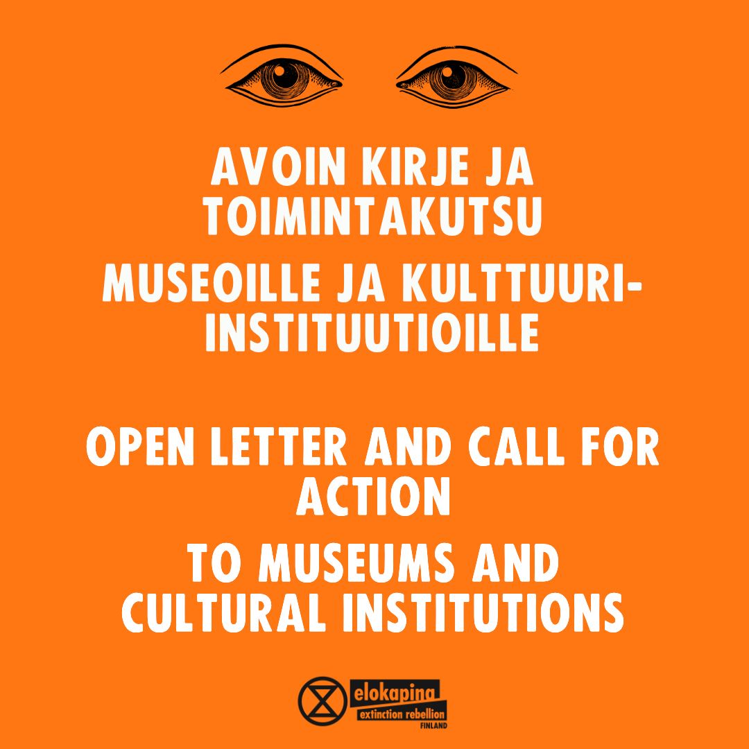 AVOIN KIRJE JA TOIMINTAKUTSU MUSEOILLE JA KULTTUURI-INSTITUUTIOILLE